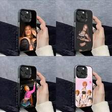 Funda de Teléfono Cool Girl I-Ice Spice para 17,16,15,14,13,12,11,Pro,Max,Plus,E, Cubierta Negra IMD - z7 - Ver 3