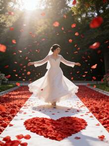 100 cánh hoa hồng giả, dùng trang trí giỏ hoa cô dâu trong đám cưới lãng mạn, thảm trải lối đi, trang trí tiệc cưới, quà tặng đám cưới lãng mạn, vật liệu lấp đầy hộp quà, cánh hoa thủ công tự làm để gói quà kỷ niệm, hoa hồng đỏ dạng cánh hoa dùng làm đạo cụ chụp ảnh, trang trí phòng tắm, quà tặng ngày Valentine. - Nhiều màu - Xem 6