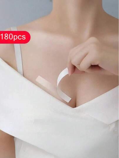 36/72//180Pcs Invisible Double Sided Transparent Tape, Two Styles Randomly Shipped Lingerie Tape, Body Double Sided Tape For Clothes Strong For Skin Double Sided Tape For Cosplay Double Sided Tape For Skin And Clothe