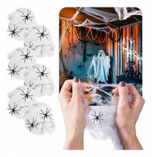 Tendencia6 Telarañas Blanca Decoración Halloween Dia D Muertos ArañasCalidad premium - 1 - Ver 1