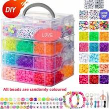 3-Layer, 4-Layer Small Horse Beads & Letter Beads For Bracelet, Braids, Crafts, DIY Jewelry Accessories, Best Gift For Birthday, Holidays