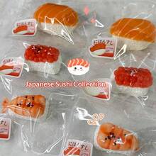 Squishy Sushi Series Squeeze Toy, Super Soft Putty-Like Texture, Silicone Toy For Stress Relief, Emotion Soothing, Gift For Birthday, Christmas, Holiday - Multicolor - View 2