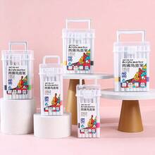 100 Colors Kids Acrylic Marker Pen Set In Bucket, School Art Drawing & Office Supplies, Christmas Gift, Birthday Gift, Holiday Gift, Gift For Boys & Girls, Back To School Gift - Multicolor - View 11