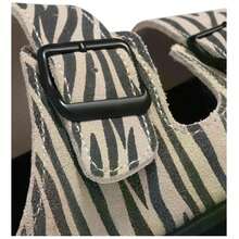 D.Franklin Slide Sandals DFSH405002-ZEBR For Men And Women In Color Black - Black - View 3