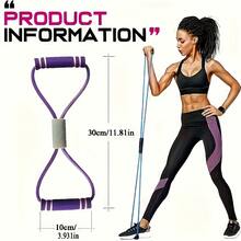 Multifunctional Resistance Bands, Stretching Strap, Yoga Pilates Exercise Equipment For Gym Workout, Portable - Multicolor - View 6