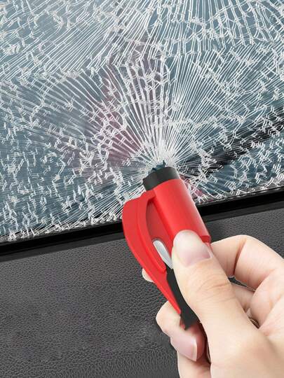 1件装迷你汽车紧急逃生工具，便携式安全锤，快速破窗器，安全带切割器，救生锤，紧急破窗逃生必备工具