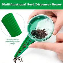 5档可调播种机 - 标准尺寸精密播种机 | 学校教育活动、家庭花园、盆栽植物和容器园艺的必备园艺工具 | 蔬菜、花卉和香草种子发芽器 | 适用于温室、苗圃、教室、花园和花盆。 - 彩色 - 查看 1