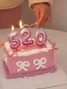 1 vela de aniversário decorativa rosa com flores, pintada à mão, número 0-9, decoração para bolo de aniversário, decoração para festa de aniversário, adequada para aniversário, aniversário de casamento, festa de revelação de género, despedida de solteira e cerimónia de graduação - Rosa - Ver 7