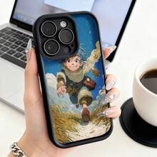 Funda de teléfono de moda, compatible con varios modelos de ,  y , funda de teléfono con diseño de personaje de Studio  para modelos de ,  y , protector de teléfono, funda de pareja, regalo para novio o novia, presente de vacaciones, este es un regalo popular para amigos o socios, adecuado para ocasiones de negocios. Duradera, resistente a las manchas y a las huellas dactilares, esta nueva funda para teléfono de hombres y mujeres es un gran regalo. - Blanco - Ver 3