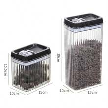 Recipientes herméticos almacenar alimentos 6 piezas contenedores organizador cocina alacena diseño corrugado elegante sin BPA - como en la foto - Ver 4