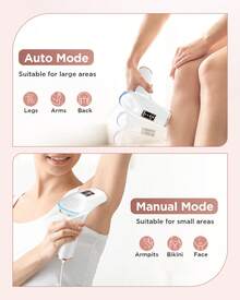 Laser Hair Removal Device, 3-In-1 IPL Hair Removal Device, Unisex, High-End Permanent Hair Removal Device For Home Use, 9 Energy Levels, 999,900 Flashes, Painless Hair Removal, Suitable For Underarms, Bikini Line, Legs And The Whole Body. Suitable As A Christmas, New Year's And Valentine's Day Gift. - 查看 8