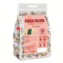 Premium Peach Oolong Tea Bags - Suitable Hot Or Cold Brew, Peach,, Oolong Tea 6.17oz (3.5g X 50 Bags) Natural Fruit And Floral Blend, Healthy And Nourishing Sweetness, Individually Packaged Freshness, Afternoon Tea - 3.5gx50bags - View 3