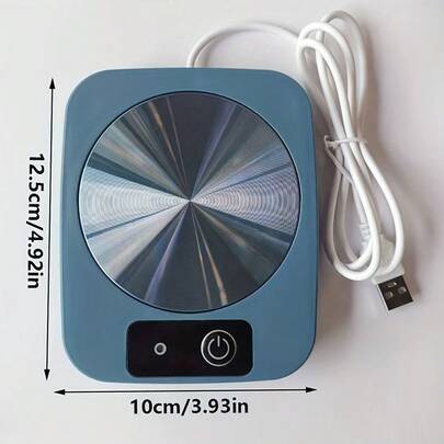 Posavasos con control automático de temperatura, almohadilla eléctrica calentadora para tazas de café, adecuada para escritorio de oficina, regalo de San Valentín genial para parejas, hombres y mujeres, accesorios de escritorio de oficina, calentador minimalista, superficie lisa, calentador de café inteligente, regalo para parejas, amantes del café