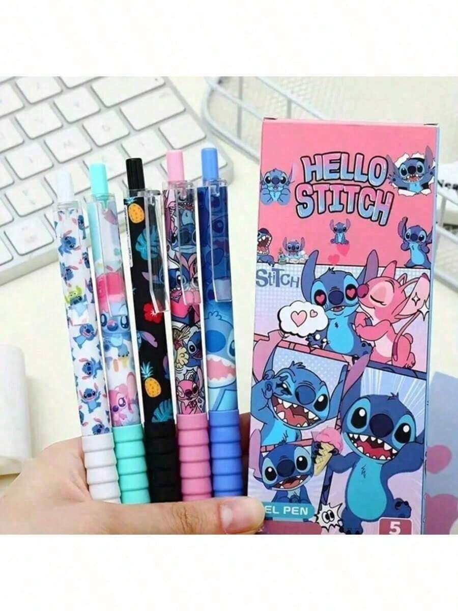 5pcs Retractable Ballpoint Pens, 0.5mm Black Ink, Simple Design, Quick-Drying, Good For Students & Writing, 5 Pack