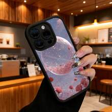 Funda de teléfono de moda, compatible con varios modelos de ,  y , funda de teléfono con diseño de planeta rosa galaxia para modelos de ,  y , protector de teléfono, funda de pareja, regalo para novio o novia, presente de vacaciones, este es un regalo popular para amigos o socios, adecuado para ocasiones de negocios. Duradera, resistente a las manchas y a las huellas dactilares, esta nueva funda para teléfono de hombres y mujeres es un gran regalo. - Burdeos - Ver 6