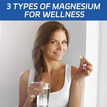 Triple Magnesium Blend Supplement - Magnesium Malate + Glycine + Citric Acid - Supports Nerve, Heart, Bone & Digestive Health - 60 Capsules - 1瓶 - 查看 4
