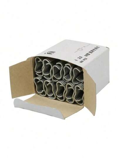 600个/盒 鸟笼固定夹，MN型家禽笼环，适用于鸡、鸭、鸽、鹌鹑笼，兔笼固定钉，宠物围栏配件（随机包装）