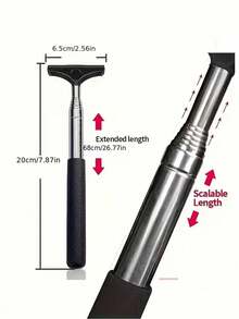 Car Rearview Mirror Wipers, Telescopic Car Rearview Mirror Wipers, Wipers With Telescopic Handles, Portable Cleaning Tools, Portable Car Interior And Exterior Cleaning Accessories For Rainy And Foggy Weather, Portable Car Glass Cleaning Wipers, Windshield Rainproof Cleaning Brushes, Also Suitable For Glass Cleaning Brushes - Multicolor - View 9