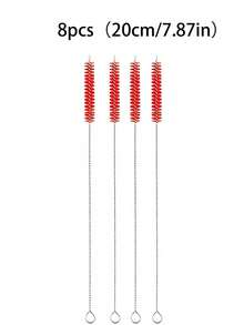 8 件/12 件装彩色吸管清洁刷（20 厘米/7.87 英寸/30 厘米/11.81 英寸），适用于 40/30/20 盎司杯子，10 毫米直径管刷，用于清洁水瓶和吸管，适合户外和露营使用。 - 彩色 - 查看 26