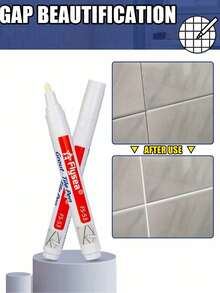 1/2 Tube Tile Grout Pen, Suitable For Coloring And Repairing Gaps In Kitchen/Bathroom Wall And Floor Tiles, Waterproof And Mildew Resistant An Essential Home Improvement Tool. - Multicolor - View 4
