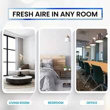 3-In-1 Air Purifier Humidifier, Desktop Air Cleaner With LED Night Light, Compact Air Humidifier For Bedroom, Home, Office & Living Room - US A Type Plug(110-127V) - View 9
