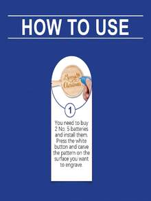 1支圣诞图案DIY雕刻笔，节日装饰杯创意设计雕刻产品