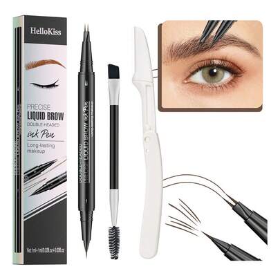 Tendencia3 En 1 Lapiz Para Cejas Waterproof 3d Delineador De CejasCalidad premium