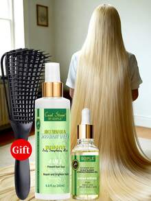 Goiple 100毫升/200毫升迷迭香米水强韧护发喷雾，浓稠型喷雾，蕴含迷迭香油、大米提取物、生物素和多种滋养发油。柔顺、抚平、滋养干燥受损发质，修护分叉。滋养头皮，深层调理秀发。适合所有发质。 - 彩色 - 查看 2