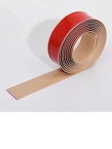 1 Roll Self-Adhesive Wood Grain Floor Edging Trim - Reusable, 99cm PVC Threshold Transition, Matte Finish, Realistic Wood Grain Texture, Easy Installation, Suitable For Living Room And Door Jamb Decor, Wood Grain Pattern - Multicolor - View 26