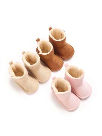 Botas de invierno clásicas para bebés, pantuflas cómodas y cálidas para interiores