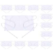 BOHARERS Waist Apron With 3 Pockets - Black Waitress Waiter Server Short Aprons - C-12包裝白色 - 查看 1