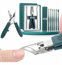 TendenciaJuego De 6 Cortaúñas Biselados Tipo Pico De ÁguilaCalidad premium - Verde - Ver 10