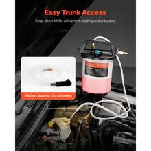 Brake Bleeder Kit, 3L Brake Fluid Extractor With 1L Siphon Refilling Bottle & 13 Hose Connectors, Complete Brake Fluid Bleeder Kit With Extended Silicone Hose & Handle, Fit For Most Vehicles - 1 PCs - View 5