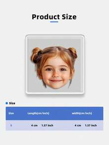 1-4pcs Custom Photo Fridge Magnet, Personalized Acrylic Refrigerator Magnet, Round Shape, Square Shape, Heart Shape, Couple Photo Souvenir Gift, Anniversary Personalized Keepsake, Colorful High Quality Multi-Size Home Decor, Perfect Gift For Couples, Husband, Wife, Boyfriend, Girlfriend, Ideal For Wedding, Valentine's Day, Anniversary - Multicolor - View 8