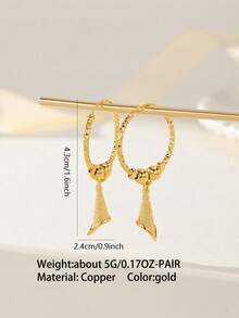 2 chiếc hoa tai ngọc trai tròn thanh lịch cá nhân hóa thời trang dành cho nữ, mạ vàng 24K, hình tròn tự làm, quà tặng cho bạn thân, bạn gái, vợ, ngày lễ, sinh nhật, thích hợp để đeo hàng ngày và dịp đặc biệt - Vàng - Xem 5