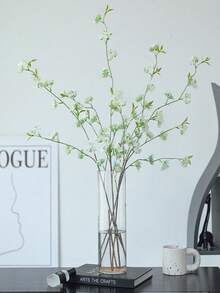 1pc Artificial Snow Willow Branch, Fake Plant, Suitable For Home Indoor Tabletop Decor, Room Decor, Gift, Wedding Decor, Centerpiece, Kitchen Decor, Valentine's Day Decor - White - View 5