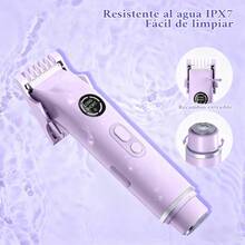 TendenciaDepiladora Electrica Para Mujer Bikini Doble Cabeza 4in1Calidad premium - Lila - Ver 8