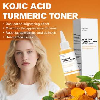 โทนเนอร์ Salicylic Acid & Turmeric | Salicylic Acid + Turmeric Root ช่วยให้ผิวกระจ่างใส, ปรับปรุงรอยคล้ำใต้ตา & ความหมองคล้ำ ไนอาซินาไมด์ + Lactic Acid ช่วยกระชับรูขุมขน, Hyaluronic Acid ให้ความชุ่มชื้นยาวนาน