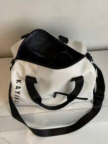 Túi du lịch thể thao unisex - Túi đeo vai tập gym dung tích lớn với ngăn khóa kéo riêng biệt cho đồ ướt/khô, túi thể thao đa năng dùng cho yoga, hoạt động ngoài trời và đi làm, lớp lót polyester chống ẩm, unisex, 4 lựa chọn màu sắc. - Nhiều màu - Xem 4