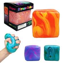 1pc 2025 New Nee-Doh Marbled Ice Cube Malt Candy Stress Relief Ice Cube Cube Malt Candy - Birthday Gift - Christmas Gift - Perfect Gift - Gift - Collection Display - Hobby Collection - Squeeze - Multicolor - View 3