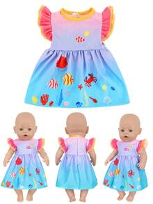 16英寸逼真娃娃换装套装，儿童角色扮演玩具，节日礼物（不含娃娃） - 彩色 - 查看 5