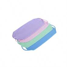 1pc Men's Exfoliating Bath Towel, Long Strap Loofah Scrubber, Nylon Back Scrubber, Elastic Drawstring Nylon Thick Back Scrubber For Exfoliating, Unisex Bath Towel - Multicolor - View 5