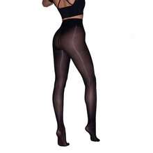 Women's Shiny Fashion Stockings, Suitable Daily Wear - 黑色 - 查看 4