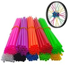 36pcs Colorful Spoke Covers, Suitable For Bicycle And Motorcycle Wheels - Impact Resistant, Anti-Scratch Decorative Covers, Easy Installation, Colors: Black, White, Red, Blue, Silver - Multicolor - View 6
