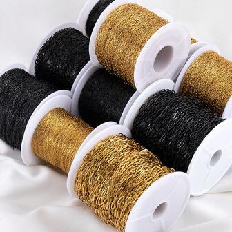 1m Fashionable Stainless Steel Extra Thin Cross Chain, Suitable For DIY Necklace And Bracelet Accessories