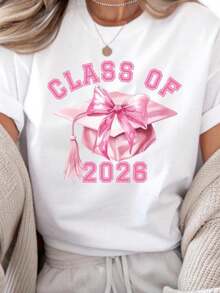 Class Of 2026 T-Shirt, Graduation Tee, Senior 2026 Sweatshirt, Graduat (2) - 黑色16 - 查看 1