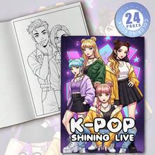 Sách tô màu sân khấu K-Pop ấm áp và rực rỡ: Những cảnh sân khấu thần tượng hoạt hình đáng yêu (trang phục biểu diễn, micro và phông nền lấp lánh) - Giấy dày cao cấp được nâng cấp, 24 trang, sách tô màu dành cho người lớn, dễ sử dụng, thiết kế tối giản khổ lớn, giúp thư giãn cơ thể và tâm trí (tô màu không gian ấm áp), nghệ thuật giải trí sáng tạo - Quà tặng Ngày Valentine, Quà tặng Năm mới - Nhiều màu - Xem 13