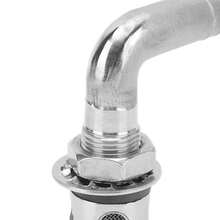 90° 316 Stainless Steel Marine Vent Elbow - Corrosion Resistant Deck Vent Fitting For 5/8" ID Pipe, Universal Ventilation Hardware For Boats, Yachts And RVs