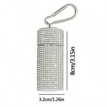 1个闪亮水晶烟灰缸，装饰性烟灰缸，适用于酒吧、办公室、家庭桌面、房间装饰、家居装饰 - 白色水鑽 - 查看 8