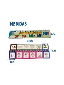 Alfabeto Móvil Con Silabario Material Educativo Para Niños,37412755 - Multicolor - Ver 2